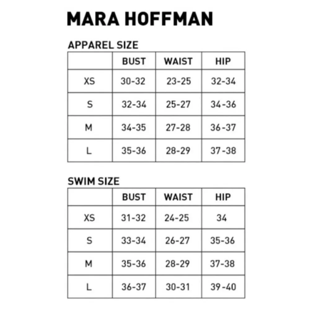 NEW Mara Hoffman Zoa Black Multi Standard Bikini‎ Bottom Vacation Beach Size L